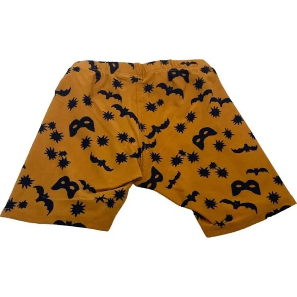Dot Dot Smile NWT Girls' 12-24m Orange Halloween Pattern Stretch‎ Legging Shorts